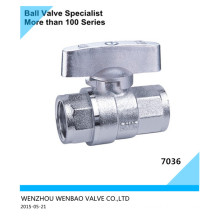 Full Port Electroplating Brass Ball Valve with Butterfly Handle